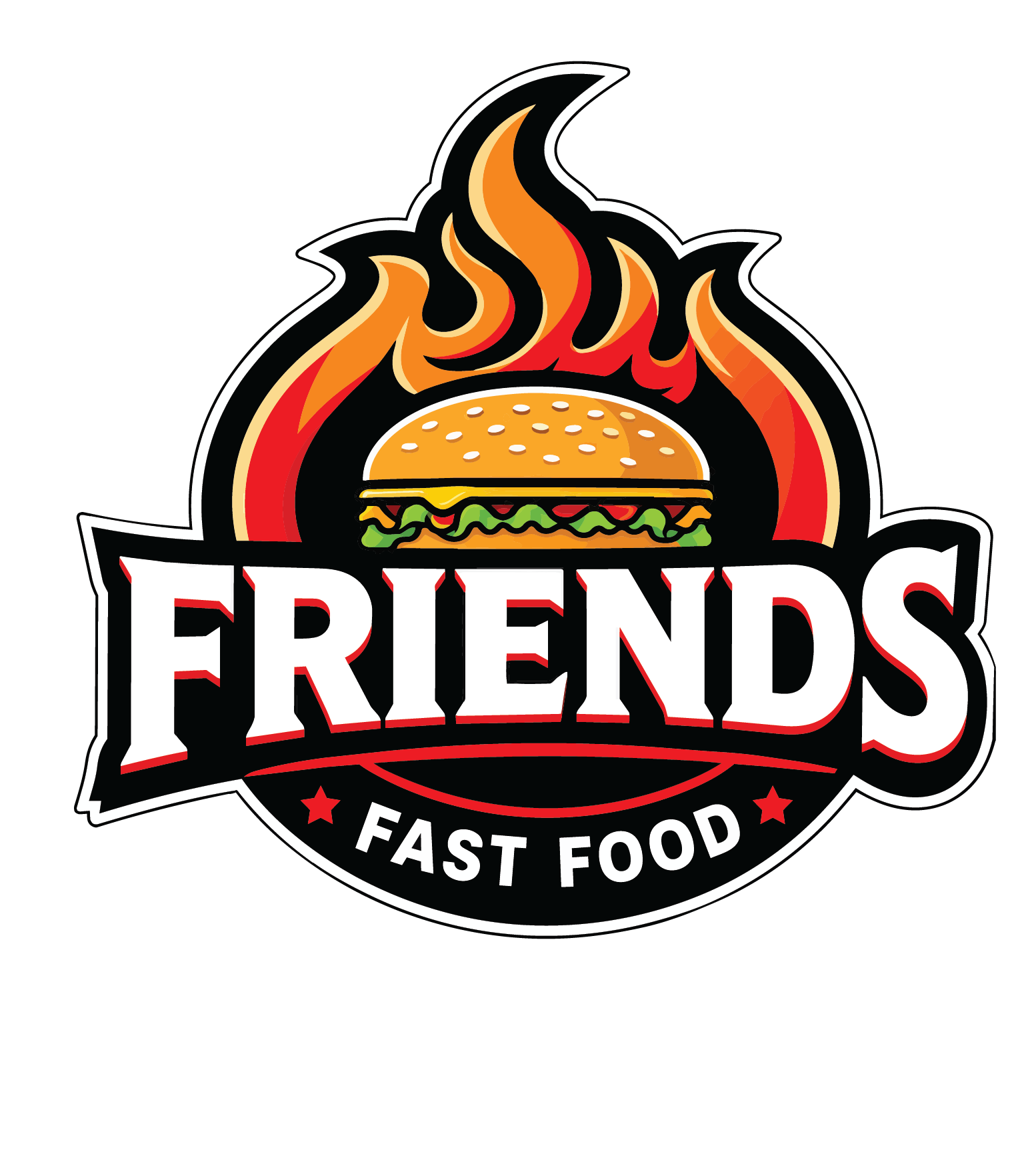 FRIENDS FAST FOOD logo